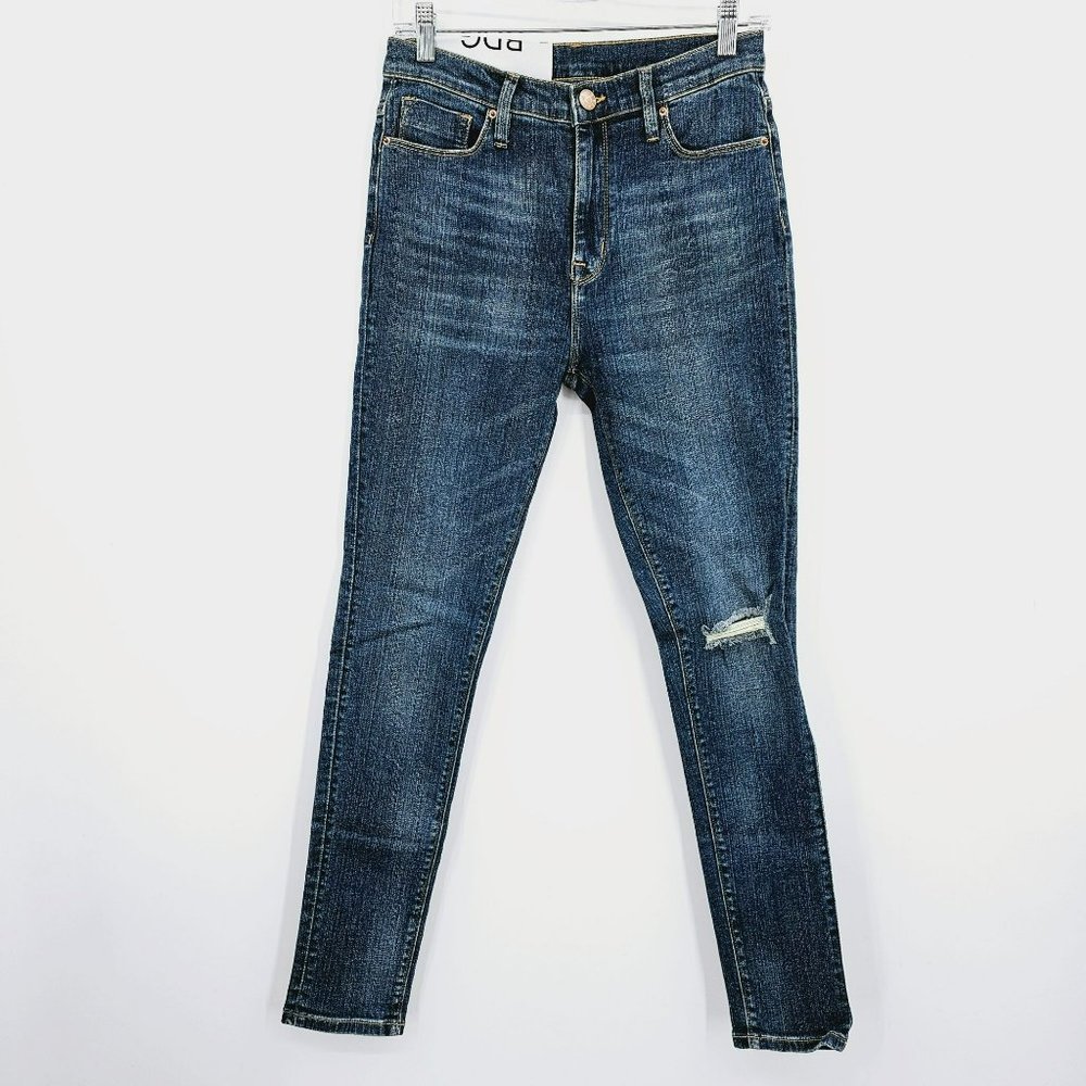 Urban Outfitters BDG Twig High Rise Jeans 26 New Medium Wash Distressed Stretch